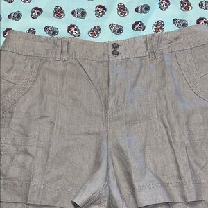 INC tan Women's Shorts linen cargo shorts